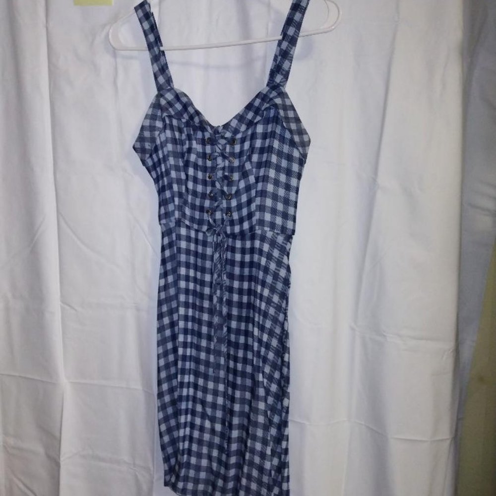 Lots of Love by Speechless check pattern sundress XS NWOT!!!